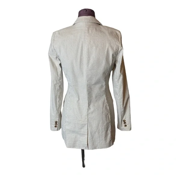 Joie White Striped Blazer - Picture 4 of 6